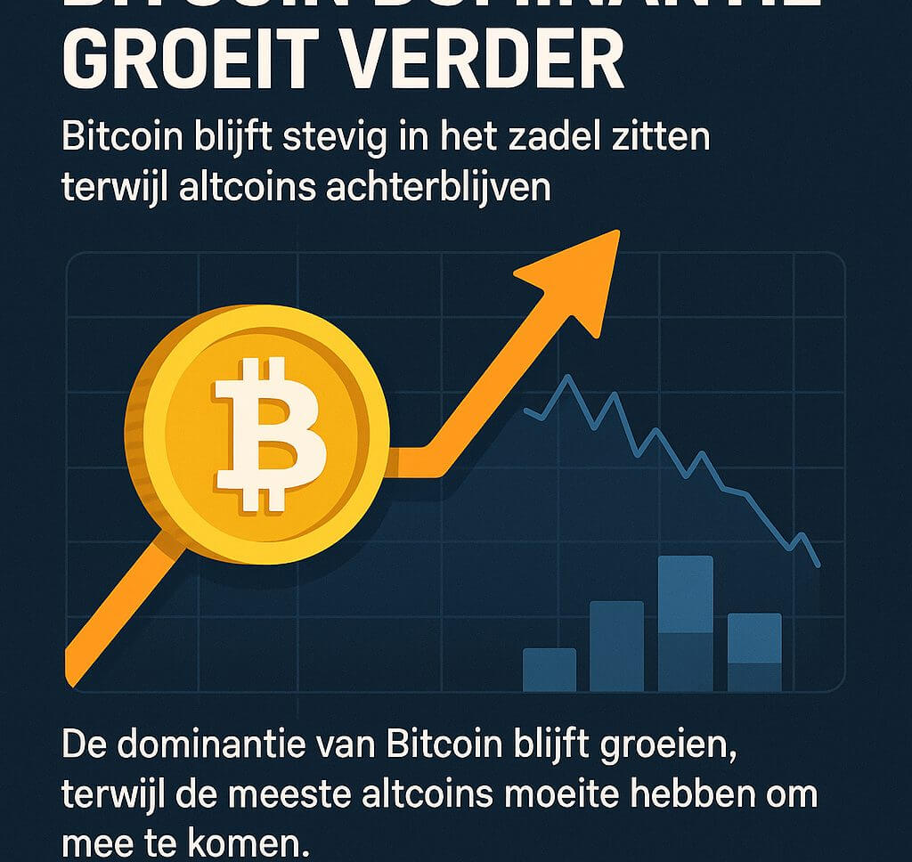 Bitcoin neemt de leiding terwijl altcoins blijven achterlopen