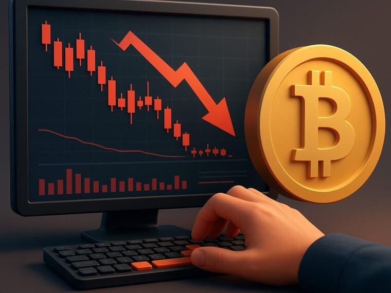bitcoin leverage loss trader monitor downtrend