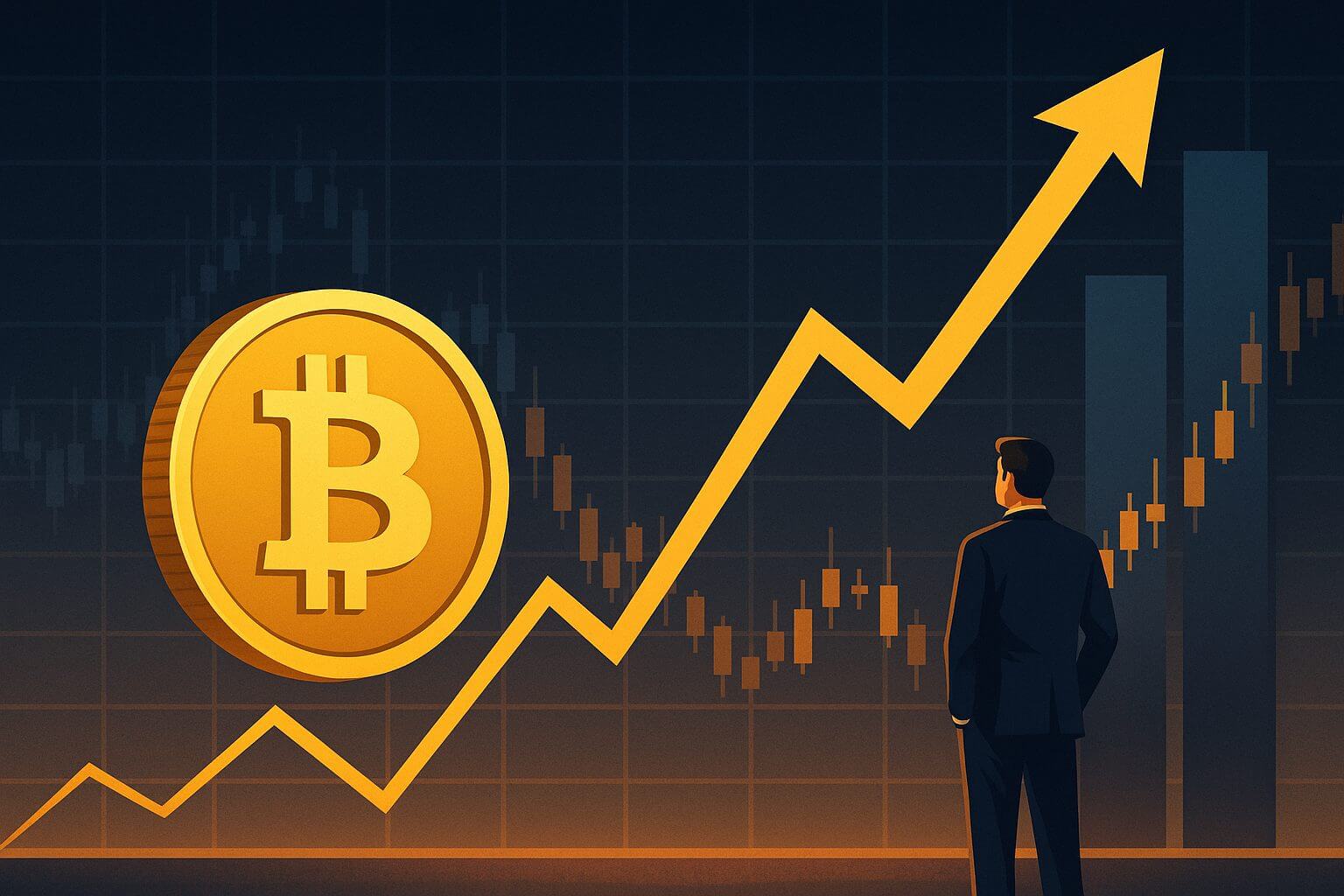 Instellingen domineren Bitcoin markt tijdens nieuwe piek