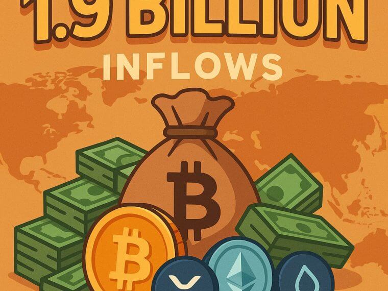 crypto inflows hit record ninth week run