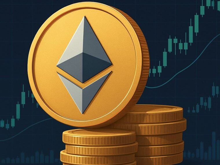 ethereum coin otc deal chart illustration image