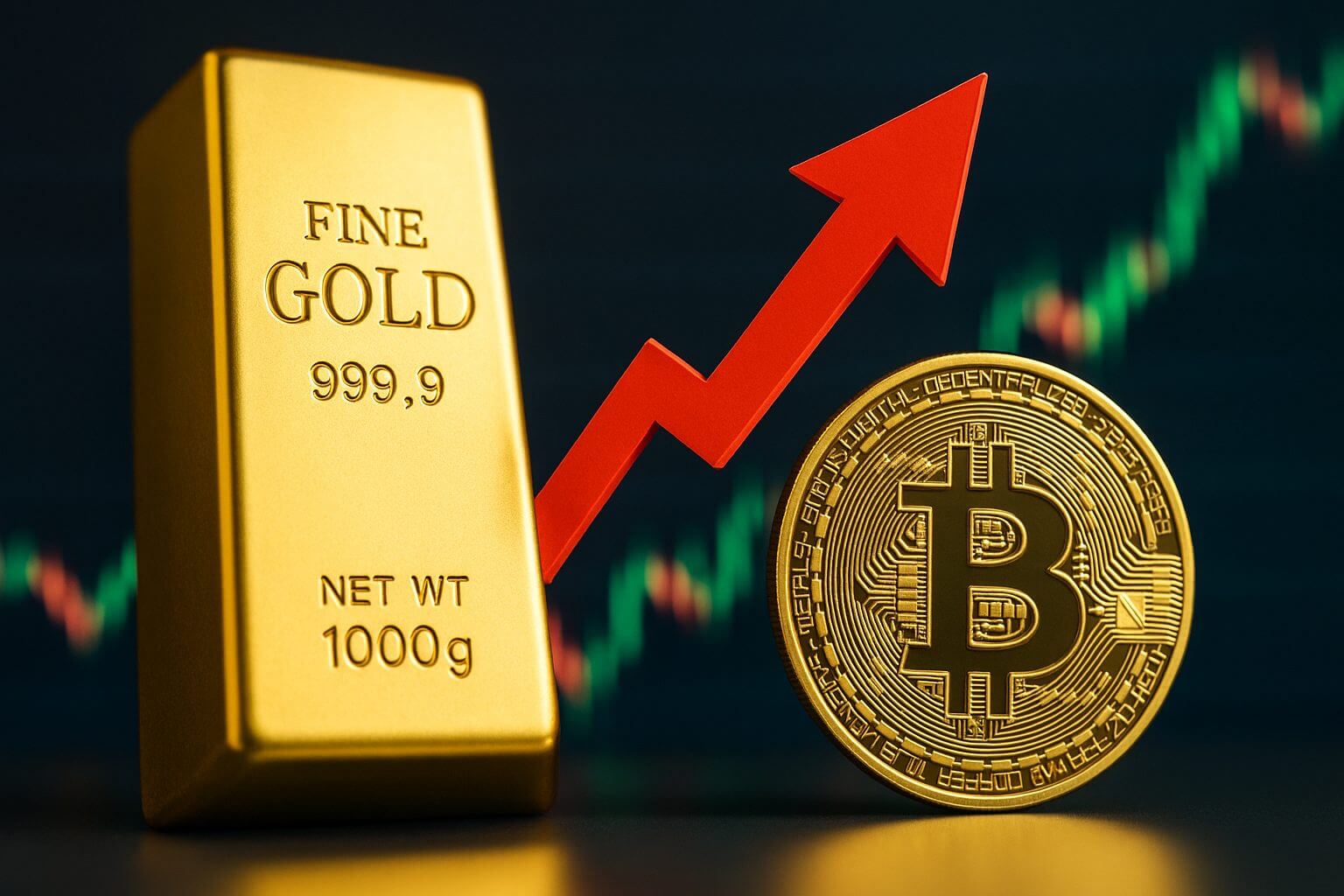 Goud flirt met recordprijs terwijl altcoins onder druk staan