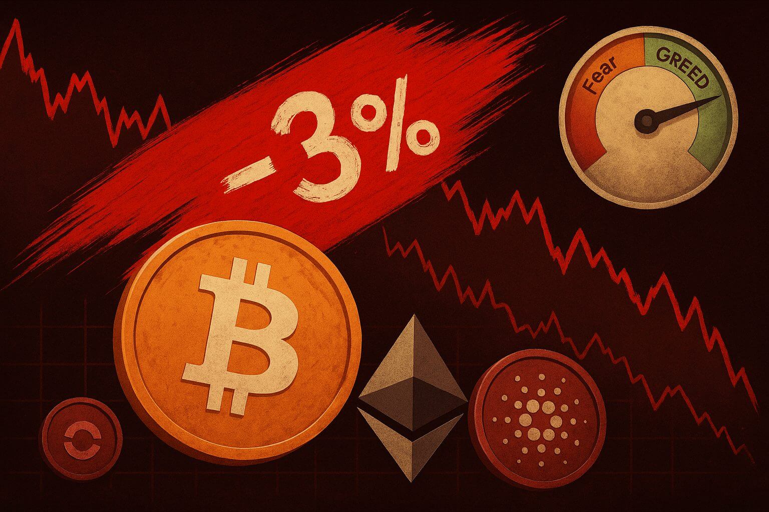 Rode dag voor crypto: liquidaties lopen op, koersen dalen