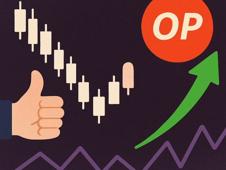 optimism crypto bullish sentiment illustration