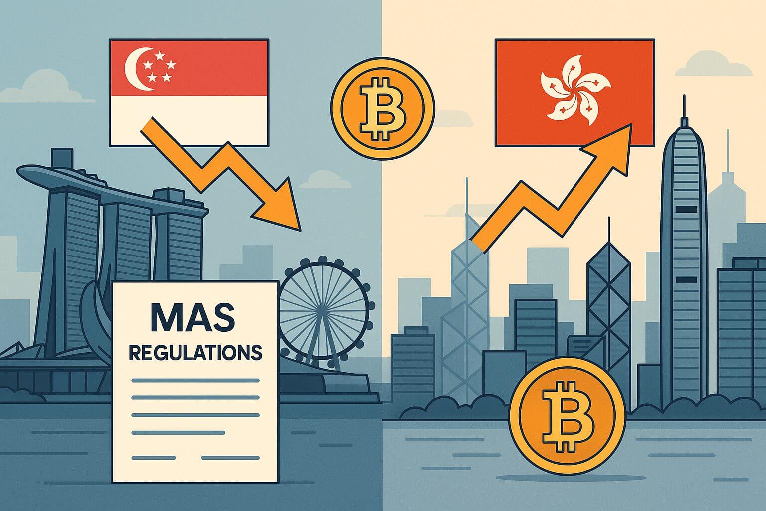 Singapore stelt verbod in, Hong Kong nodigt crypto bedrijven uit