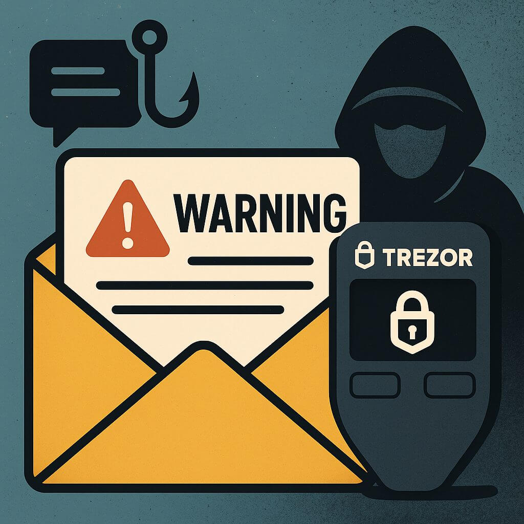 Phishing via Trezor website: gebruikers gevraagd om back up