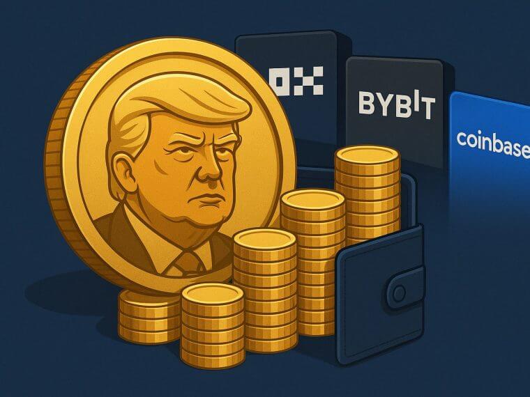 trump token exchange distribution wallet movement image