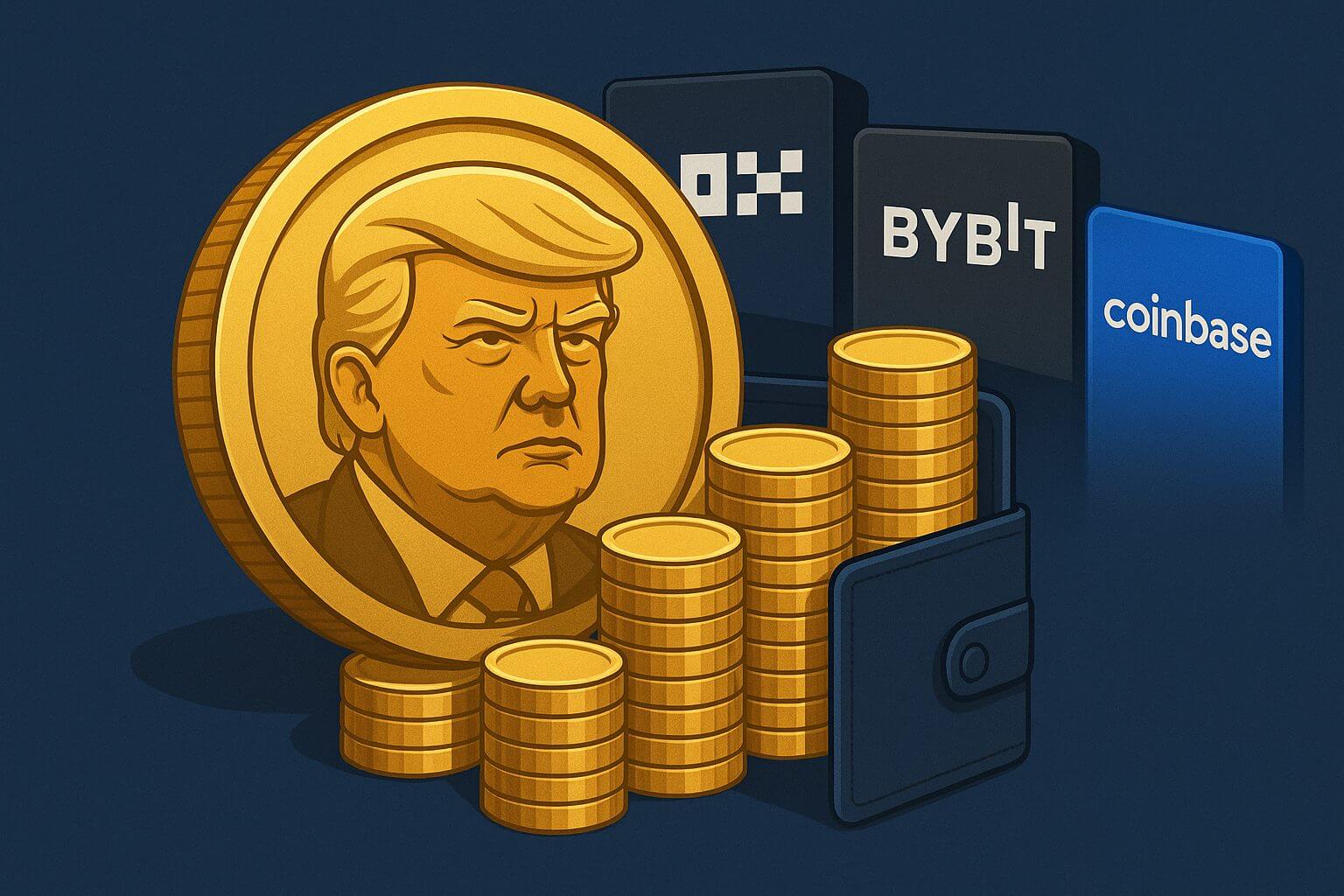 TRUMP team stuurt $47 miljoen aan tokens naar grote exchanges