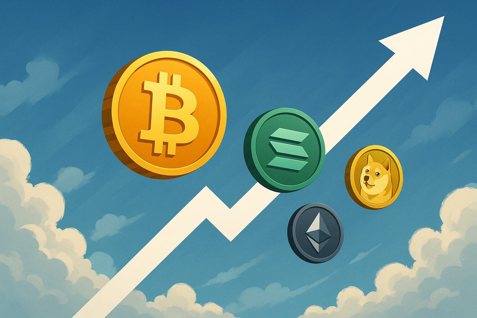 Bitcoin en Ethereum stijgen, maar zonder extreme bewegingen