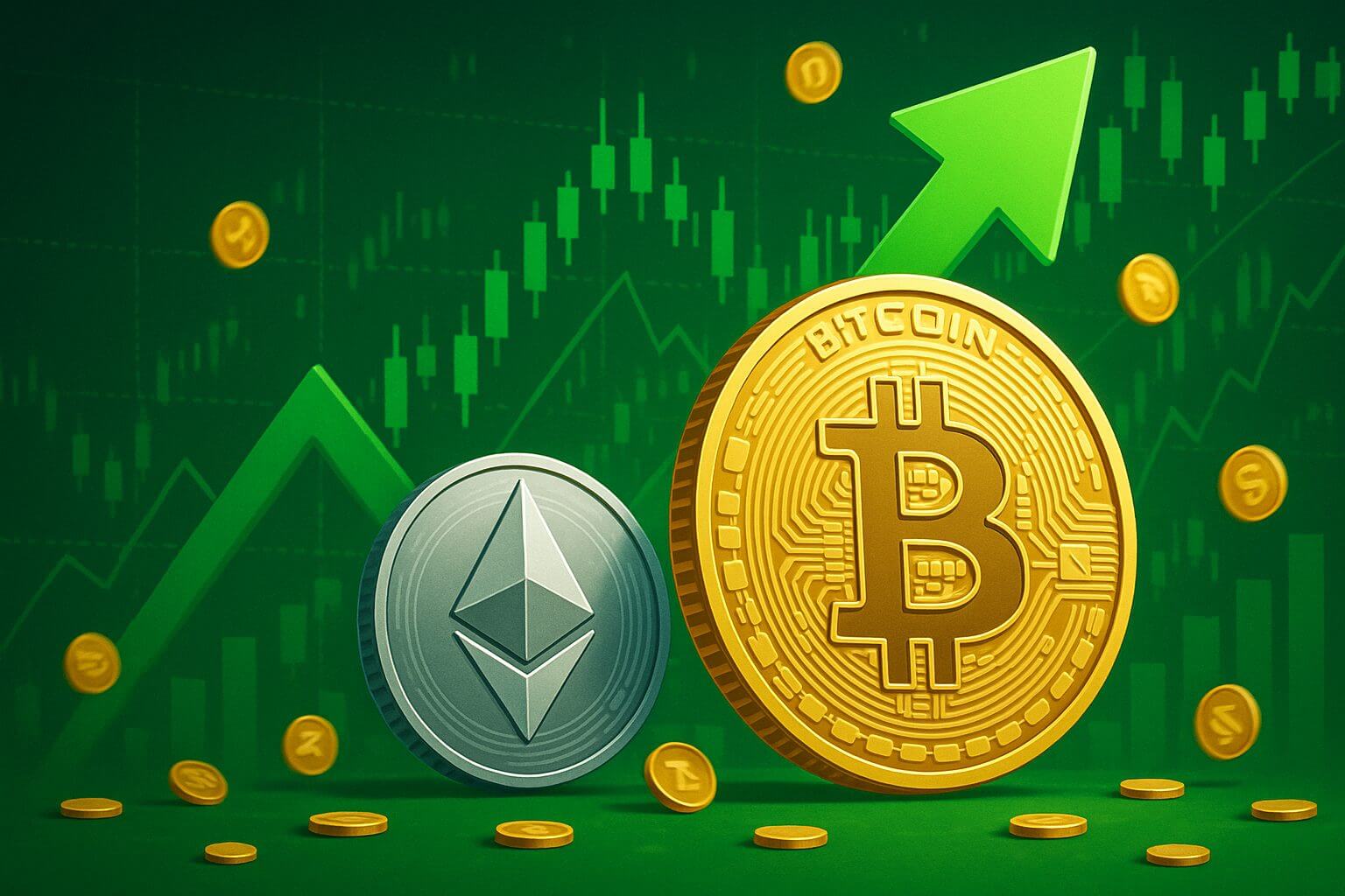 Bitcoin koers breekt opnieuw records terwijl Ethereum door $3000 schiet