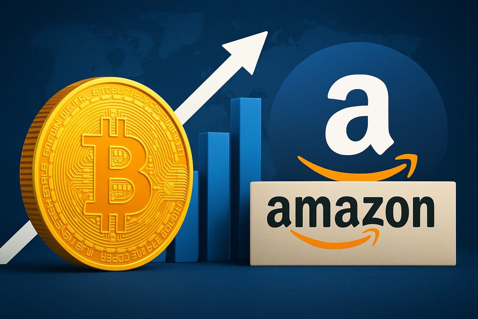 Bitcoin stoot Amazon van de vijfde plek in wereldwijde asset ranking