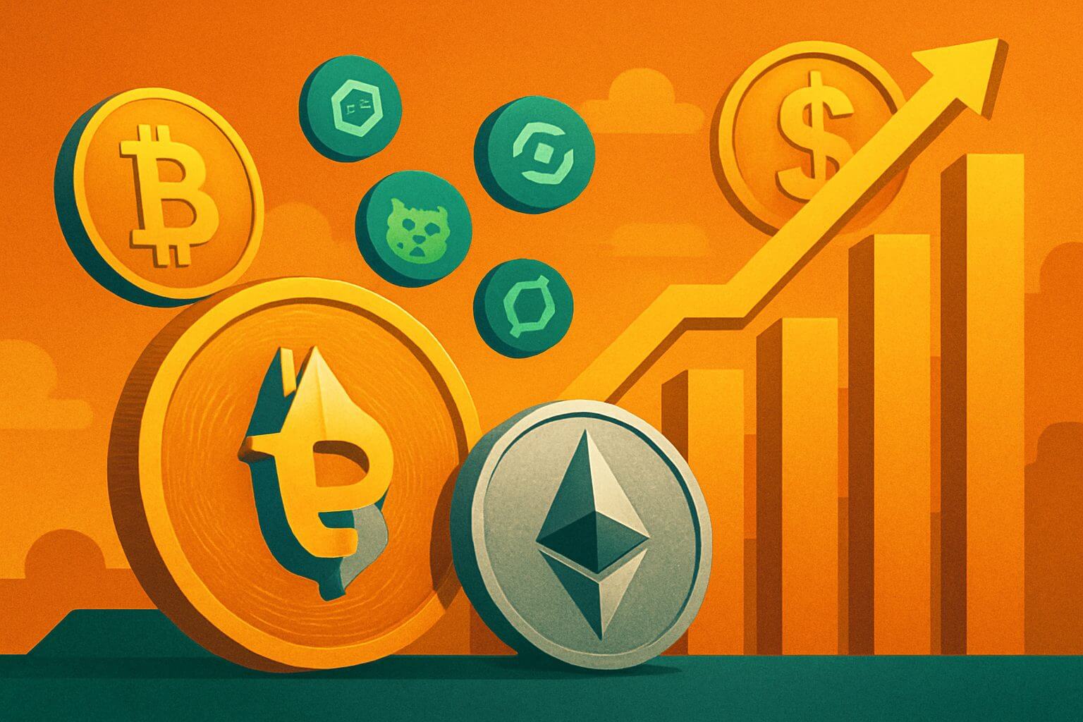 Ethereum koers stijgt 9%, crypto markt tikt $4 biljoen aan
