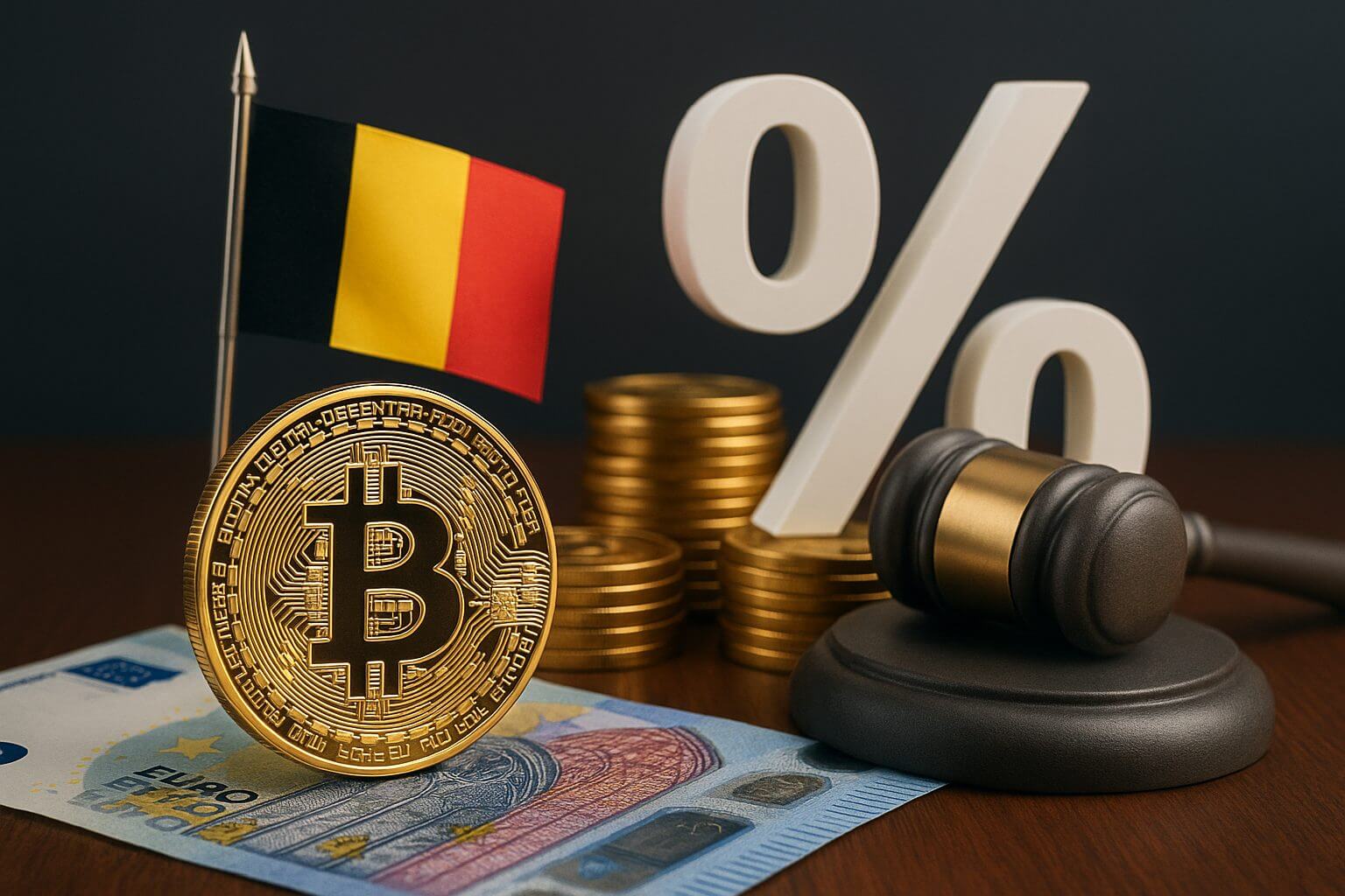 België voert vanaf 2026 10% belasting op crypto en aandelen in