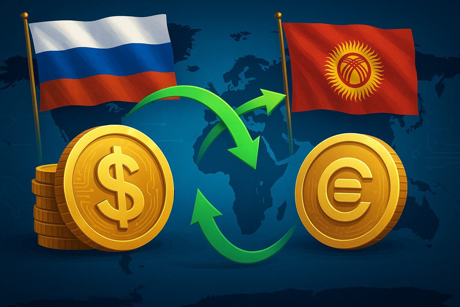 Russische fondsen stromen via Kirgizië’s cryptomarkt langs sancties