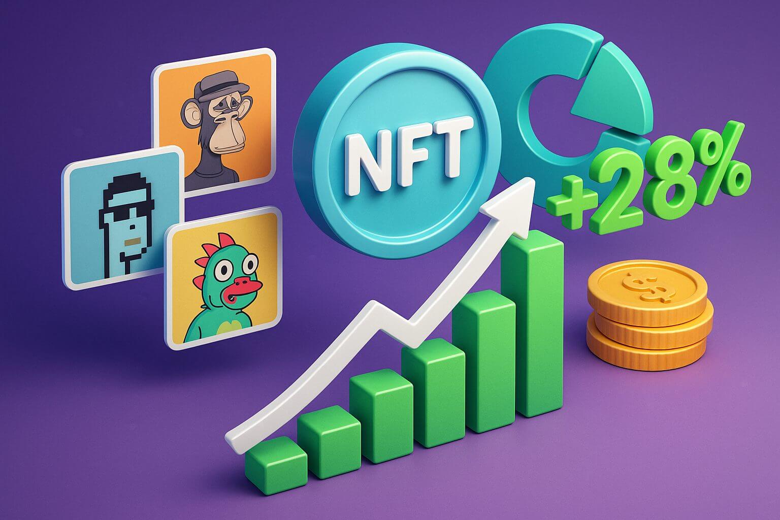 NFT markt komt opnieuw tot leven: $6 miljard bereikt