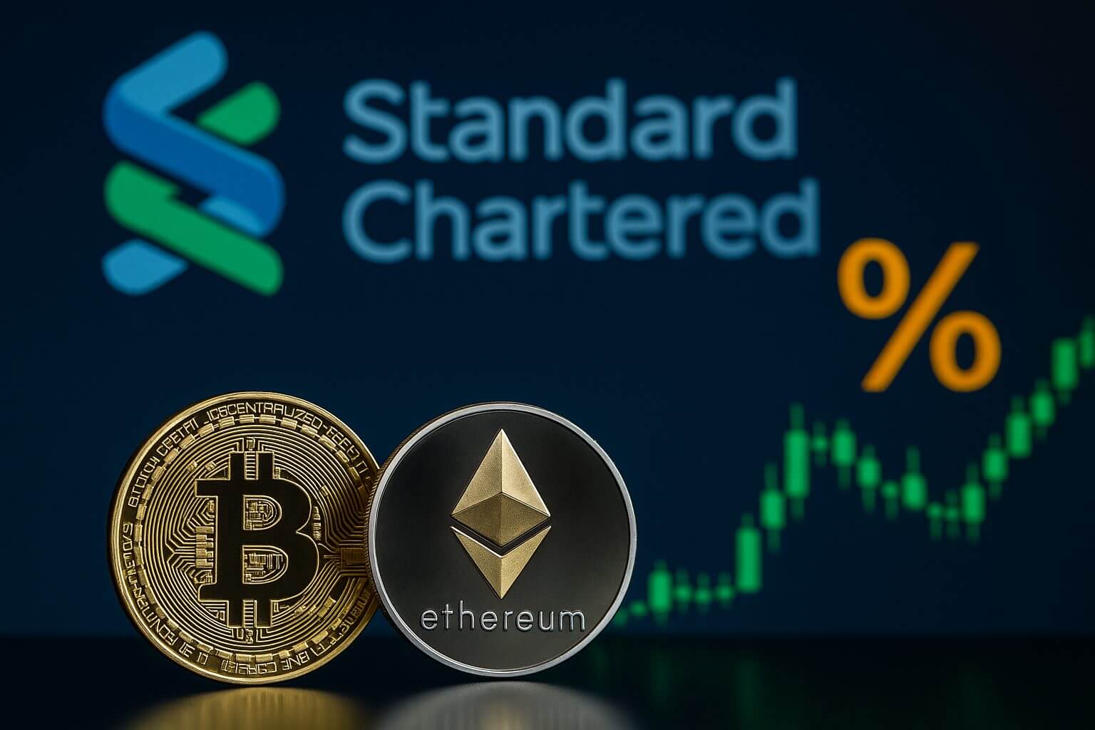 Standard Chartered biedt BTC en ETH spot trading aan