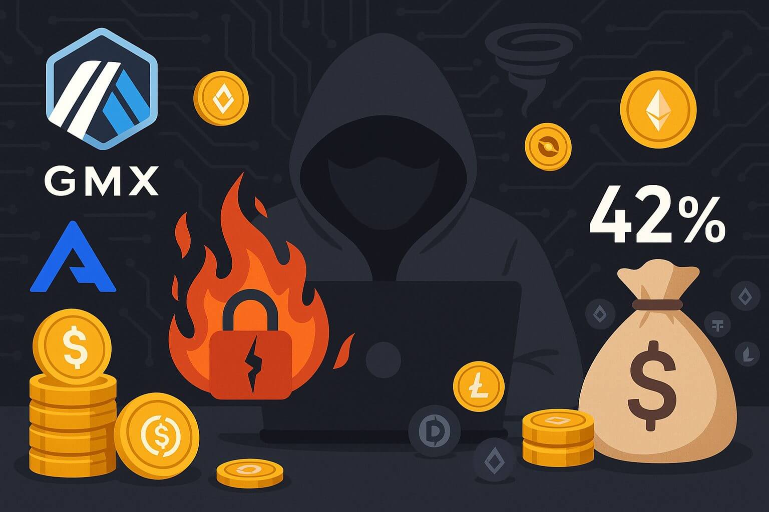GMX slachtoffer van hack van 42 miljoen dollar op Arbitrum