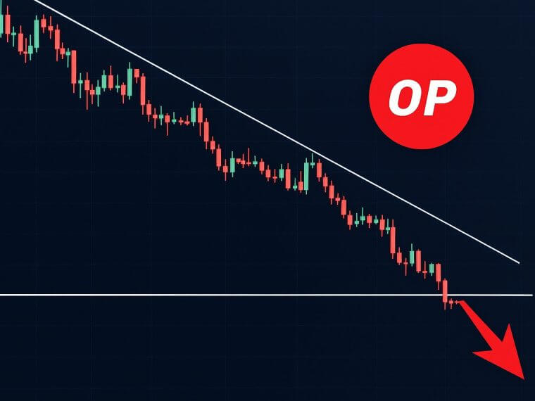 op price downtrend support zone