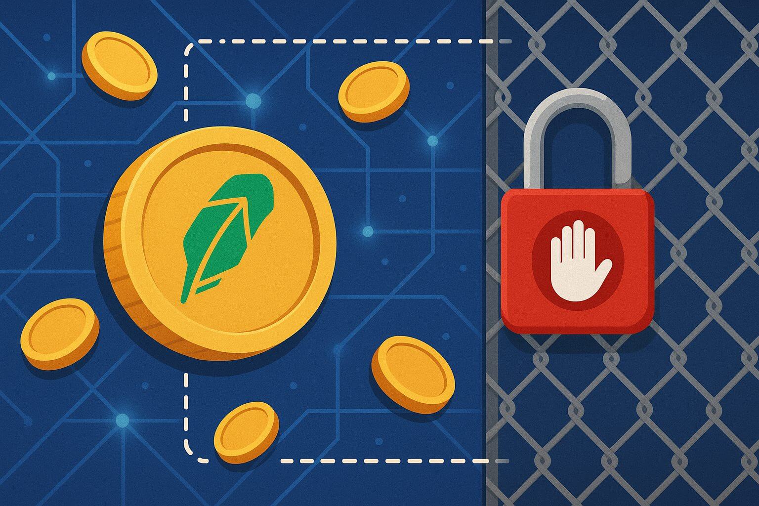 Robinhood tokens alleen verhandelbaar tussen goedgekeurde wallets