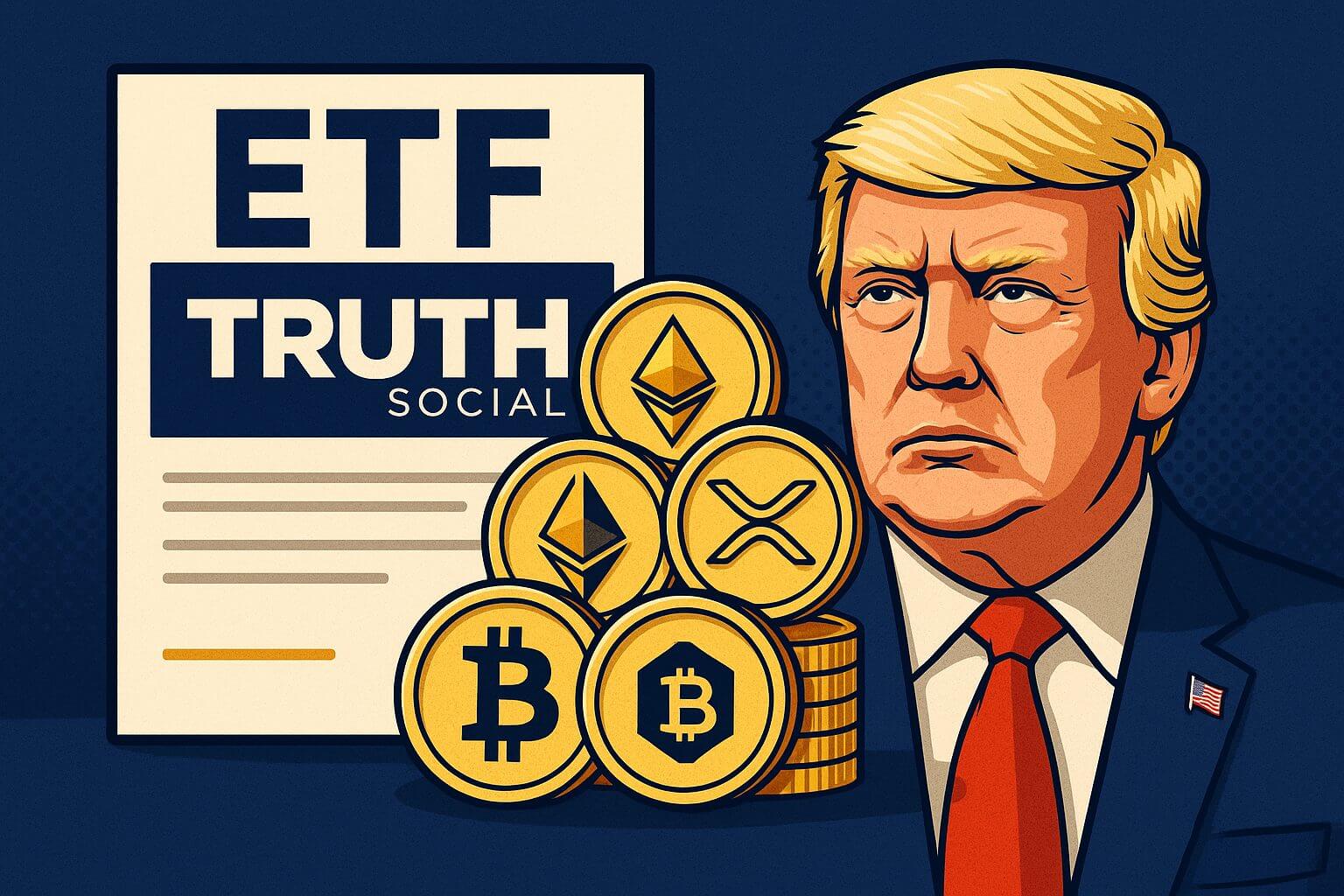Trump’s Truth Social wil ETF starten met Bitcoin en andere topcoins