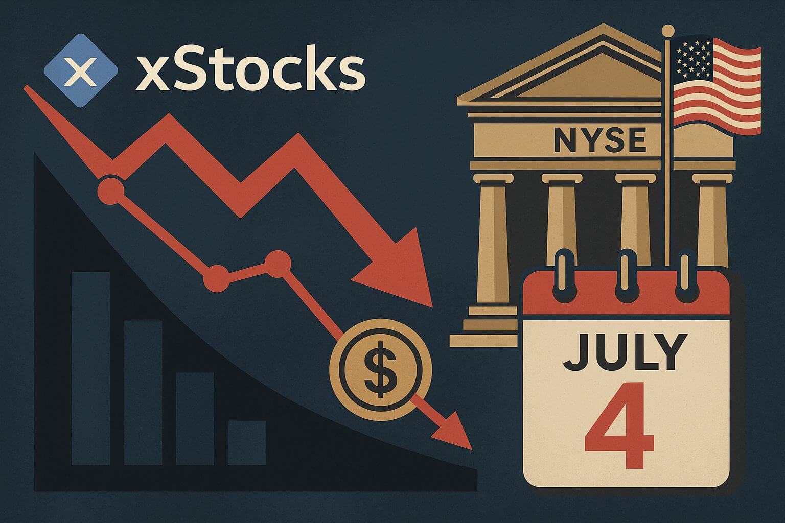 xStocks volume zakt 93% bij dichte Amerikaanse aandelenmarkt