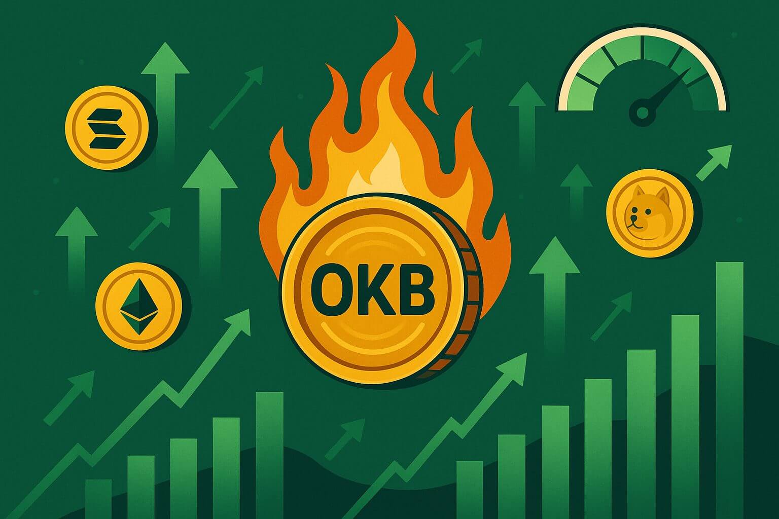 OKB koers schiet omhoog, memecoins en Solana profiteren mee