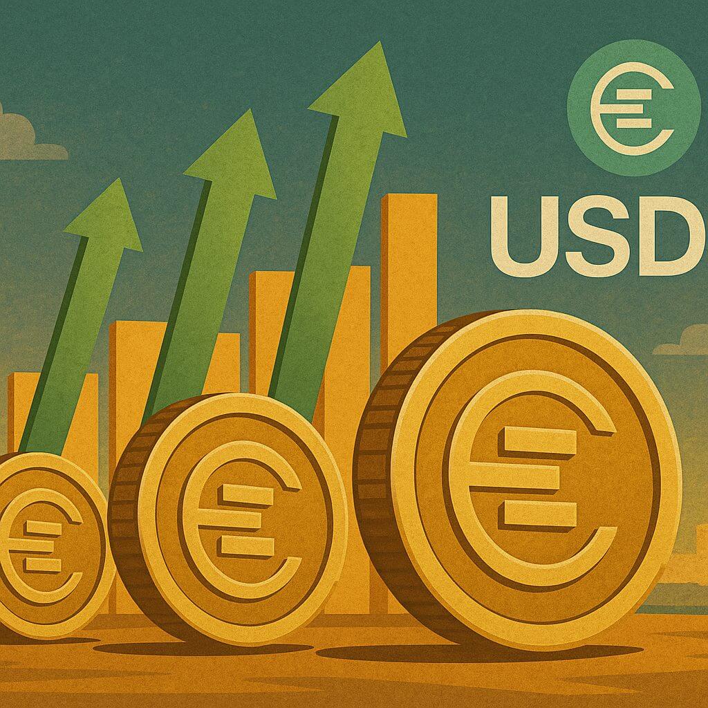 USDe stijgt 75% en wordt derde grootste stablecoin
