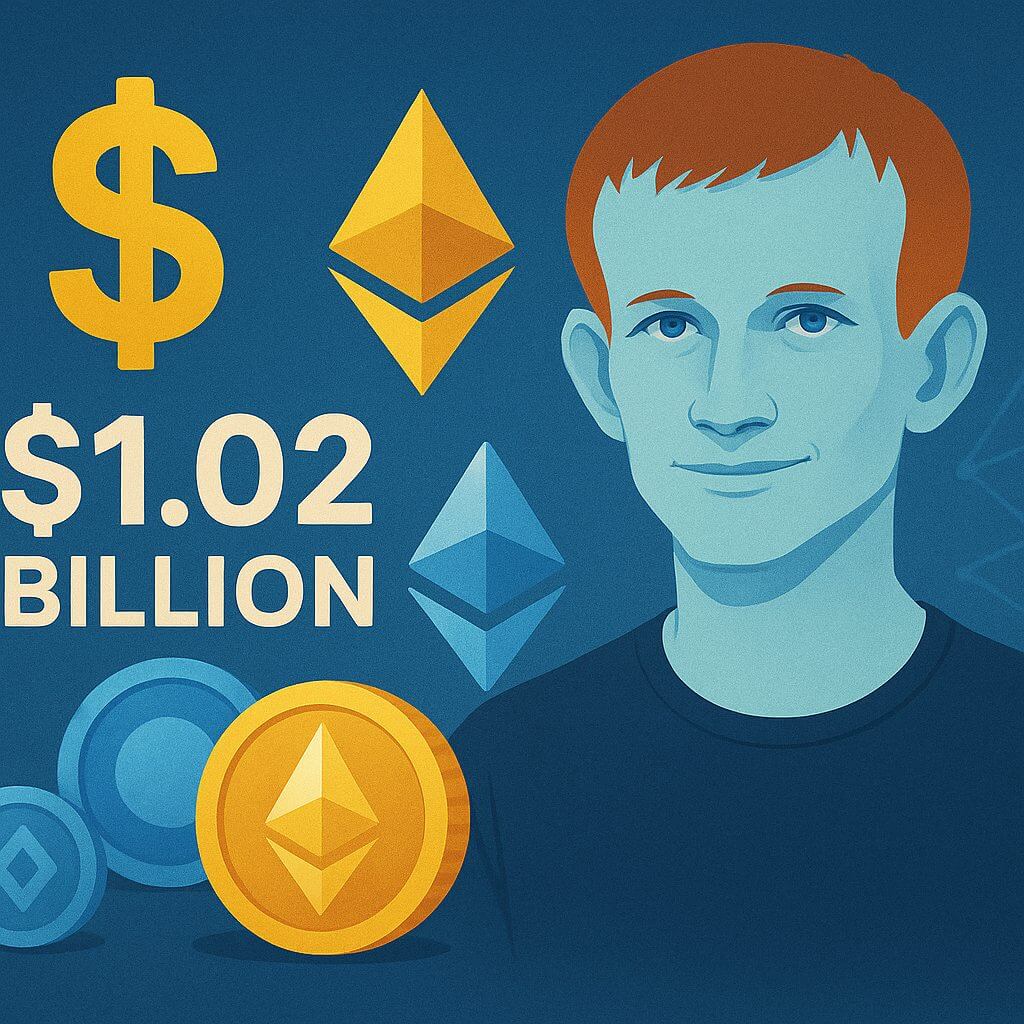 Vitalik Buterin’s on chain vermogen passeert de $1 miljard