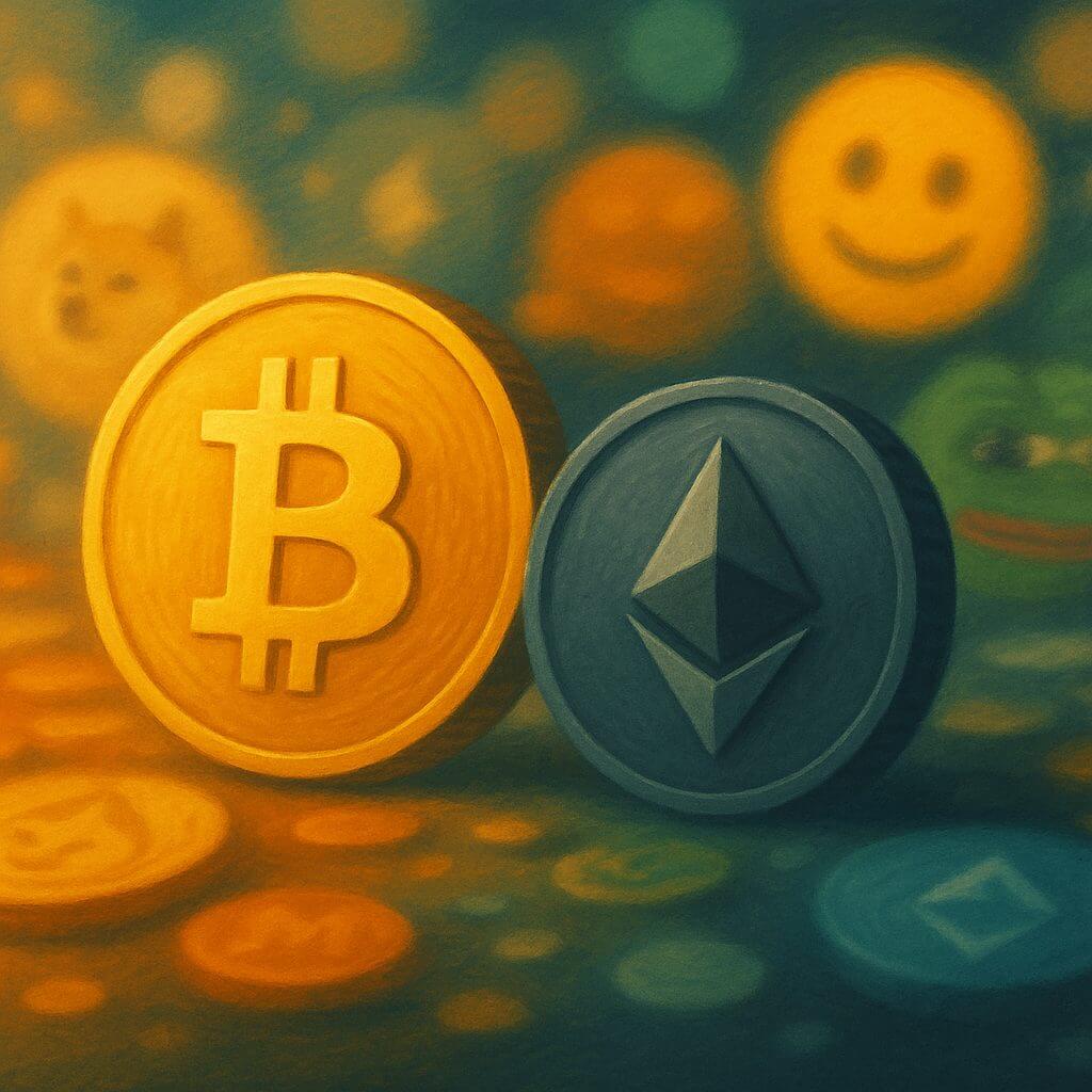 Rustige dag op de crypto markt: altcoins en memecoins domineren