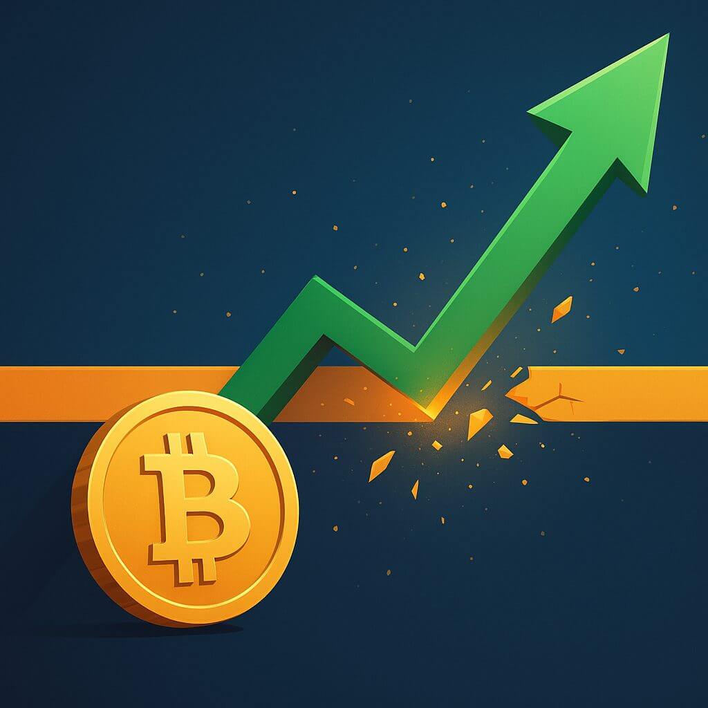 Nieuwe highs voor Bitcoin na doorbraak van zwakke weerstand