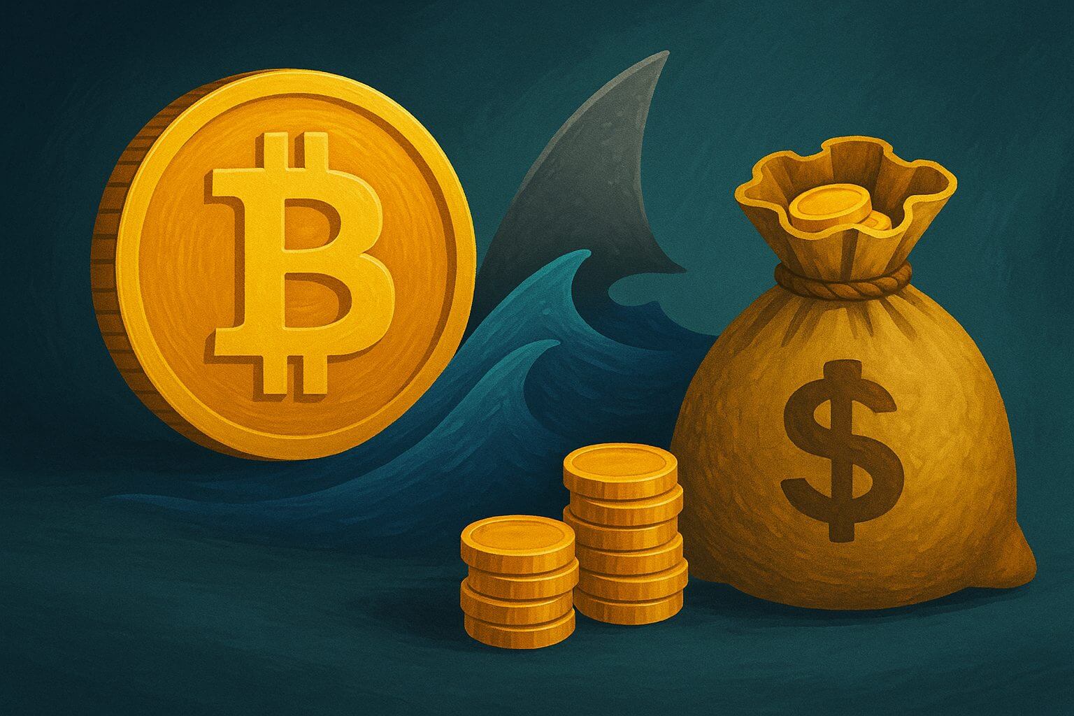 Bitcoin beurzen lopen leeg terwijl sharks massaal inkopen
