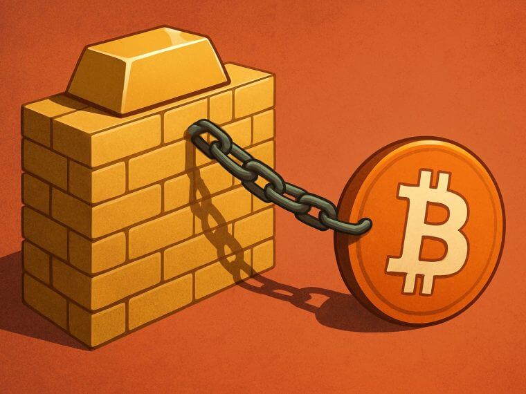 btc vs gold wall