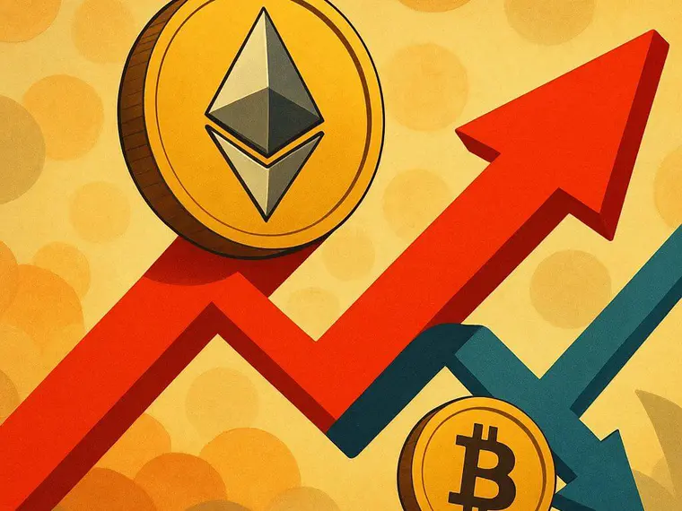 ethereum vs bitcoin volume