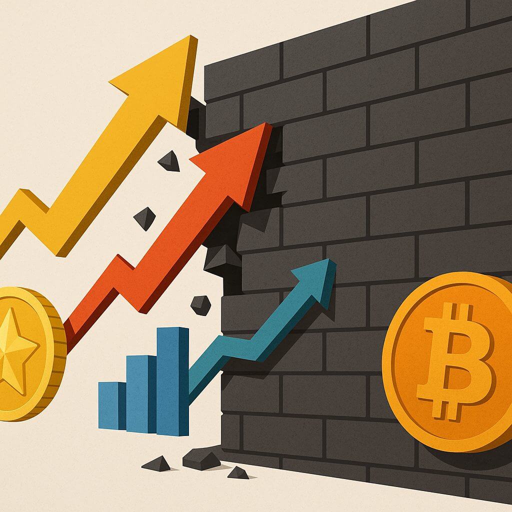 Goud en aandelen op recordhoogte, wanneer volgt Bitcoin?