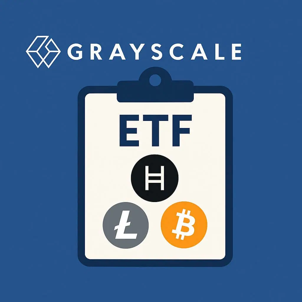 Grayscale dient ETF aanvragen in voor Hedera, Litecoin en Bitcoin Cash