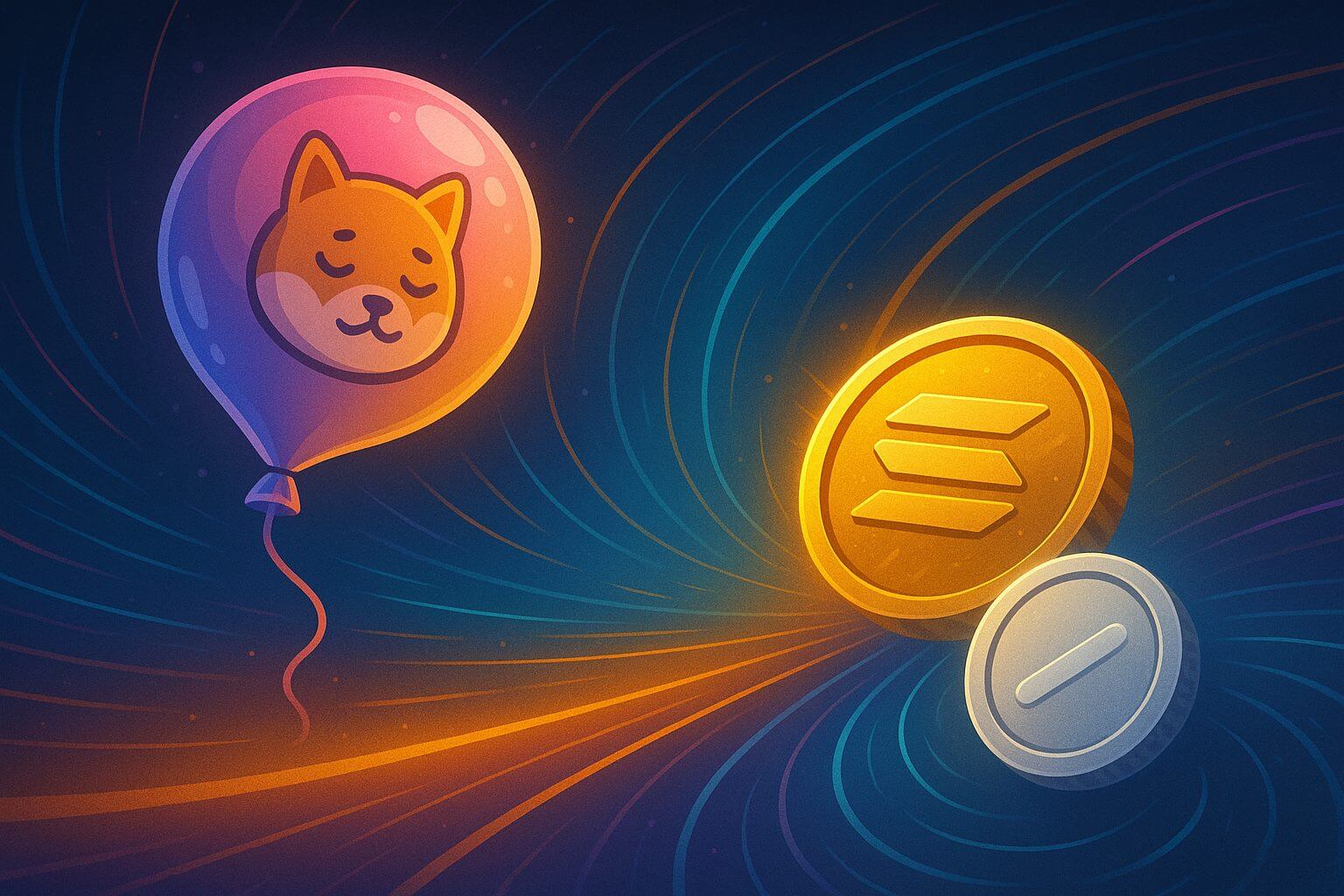 Meme markt krimpt op Solana: stablecoins winnen terrein