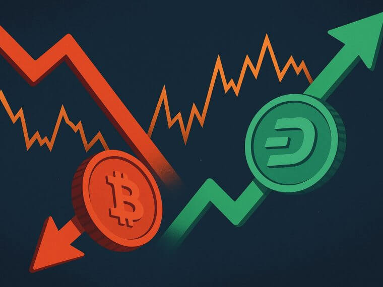 Dash en Zcash stijgen met meer dan 35% terwijl Bitcoin zijwaarts beweegt