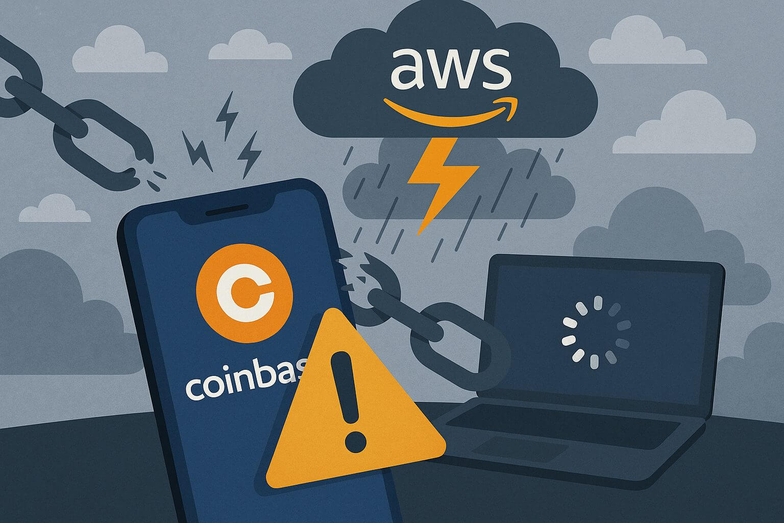 Coinbase diensten herstellen langzaam na flinke AWS storing