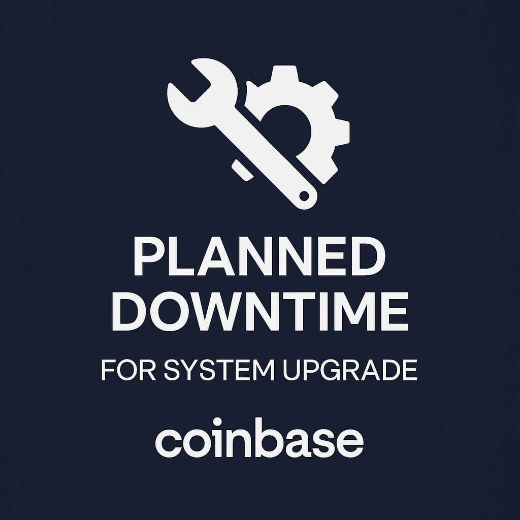 Coinbase gaat 25 oktober tijdelijk offline voor grote systeemupgrade