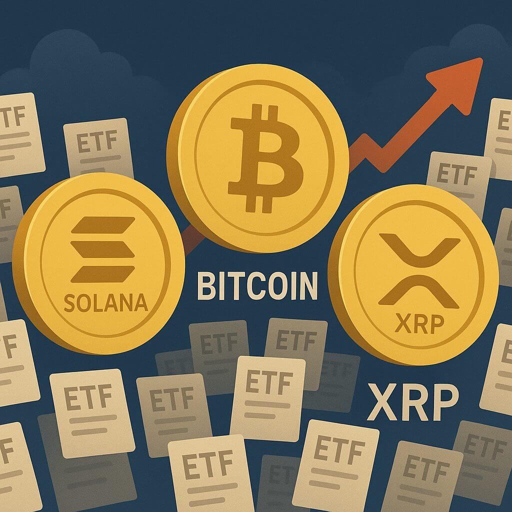 Solana en Bitcoin leiden in explosie van crypto ETF aanvragen