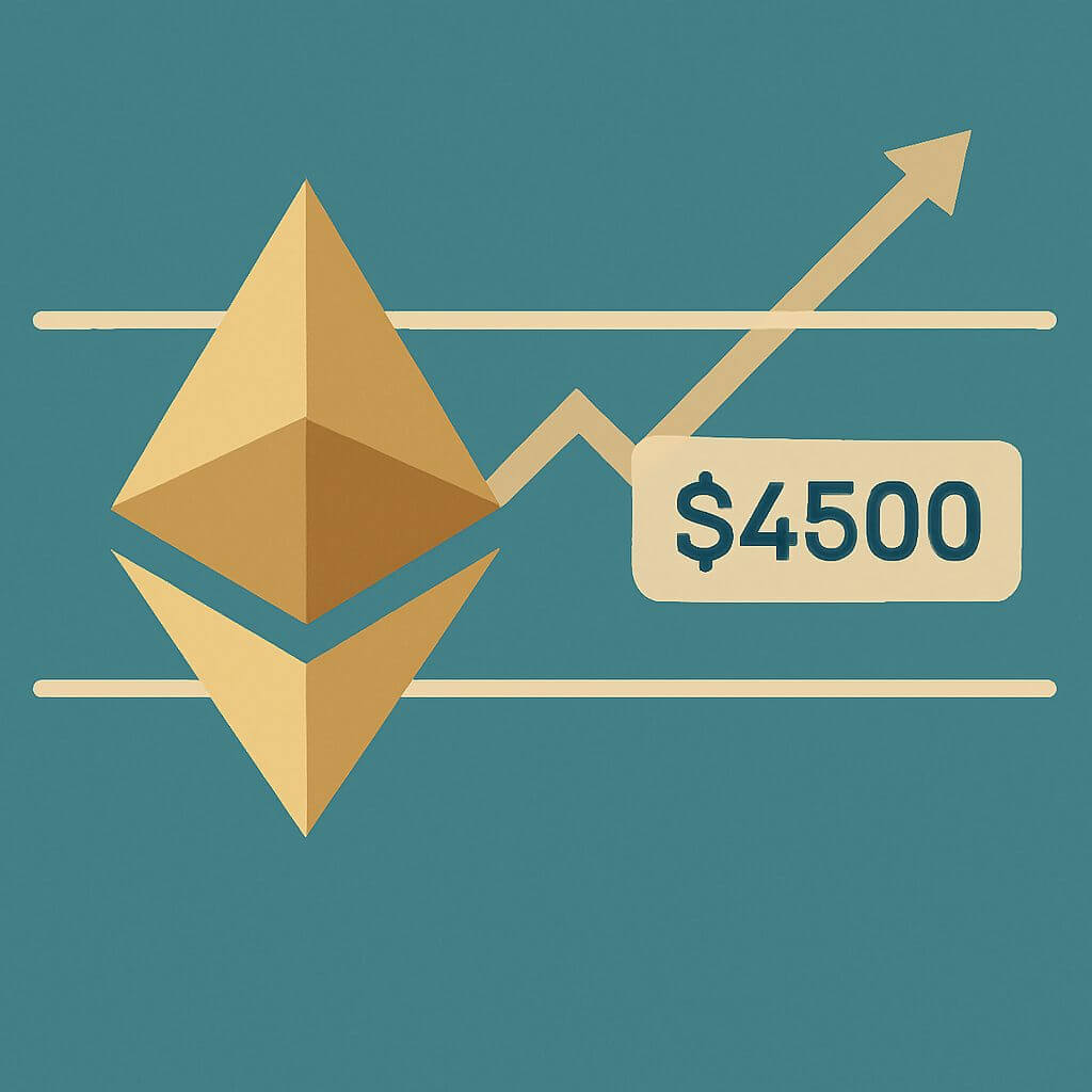Ethereum houdt $4.500 vast en kijkt richting nieuwe all time high
