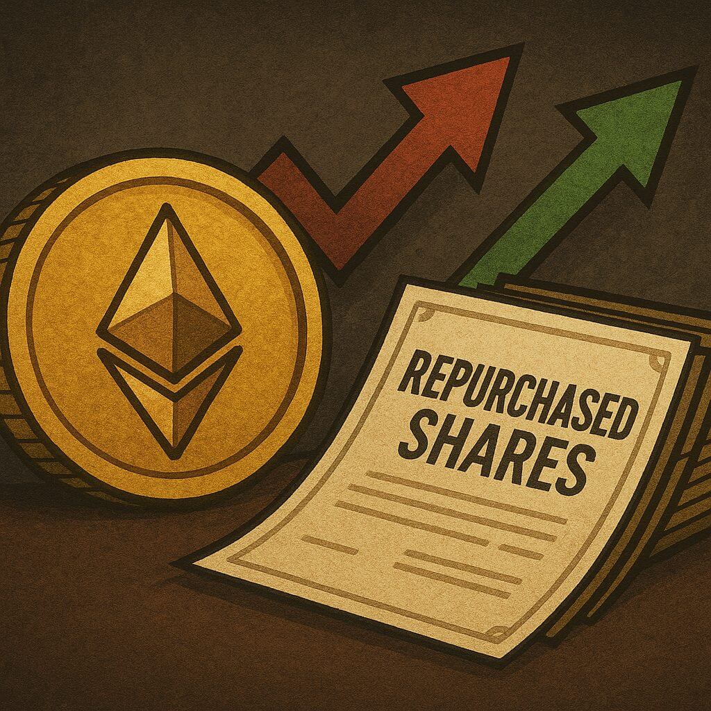 ETHZilla koopt $40 miljoen aan eigen aandelen terug met ETH geld