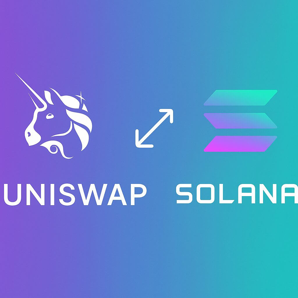 Swappen op Solana via Uniswap Web App vanaf vandaag beschikbaar