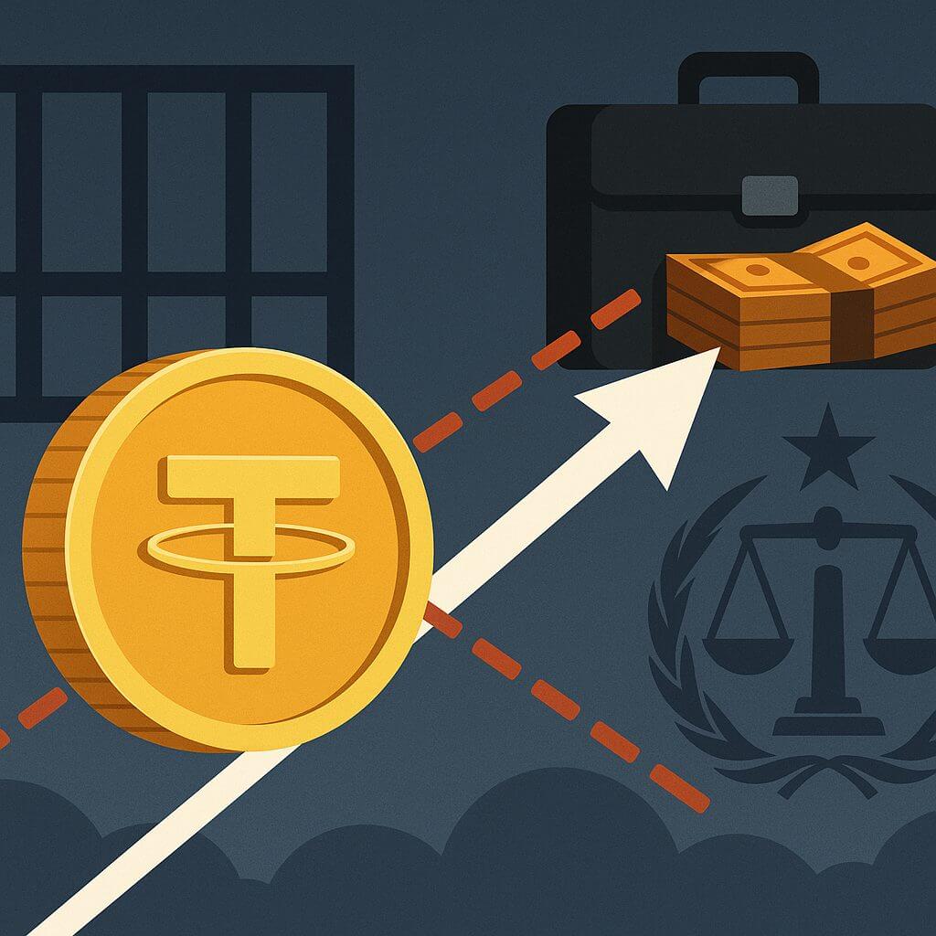 Vijf Chinezen de cel in voor $166 miljoen aan USDT wisseltrucs