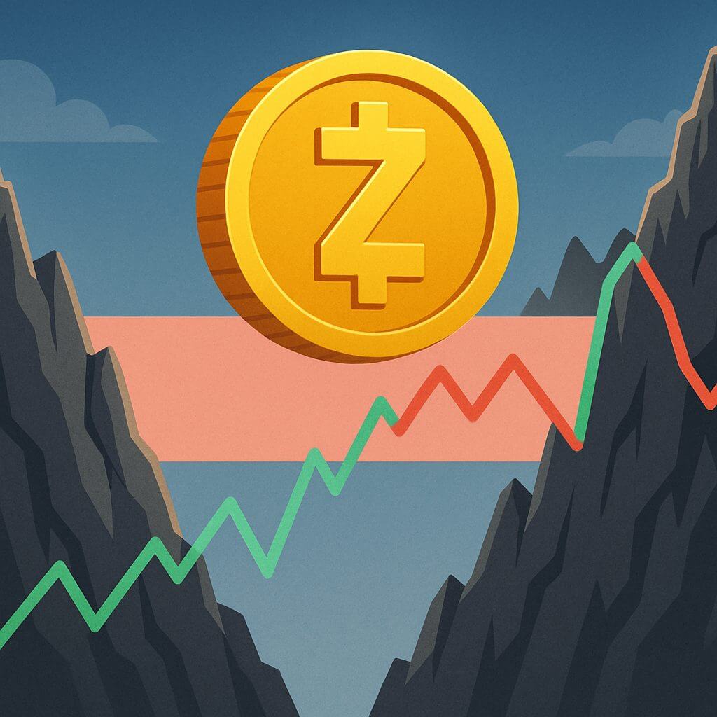 Zcash klimt 9% na steun op laagste punt binnen range
