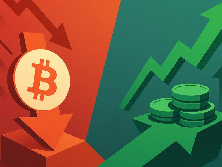 Bitcoin koers daalt licht terwijl altcoins juist opleven