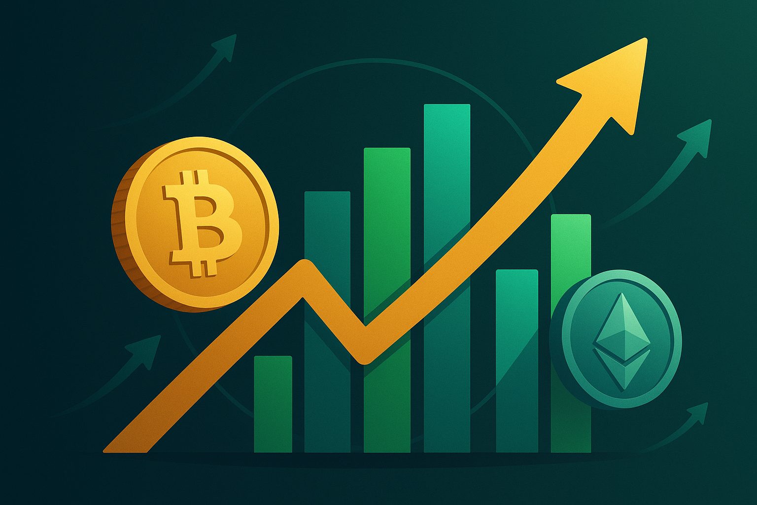 Bitcoin koers stijgt naar $91K en Raydium en Kaspa boeken dubbele cijfers