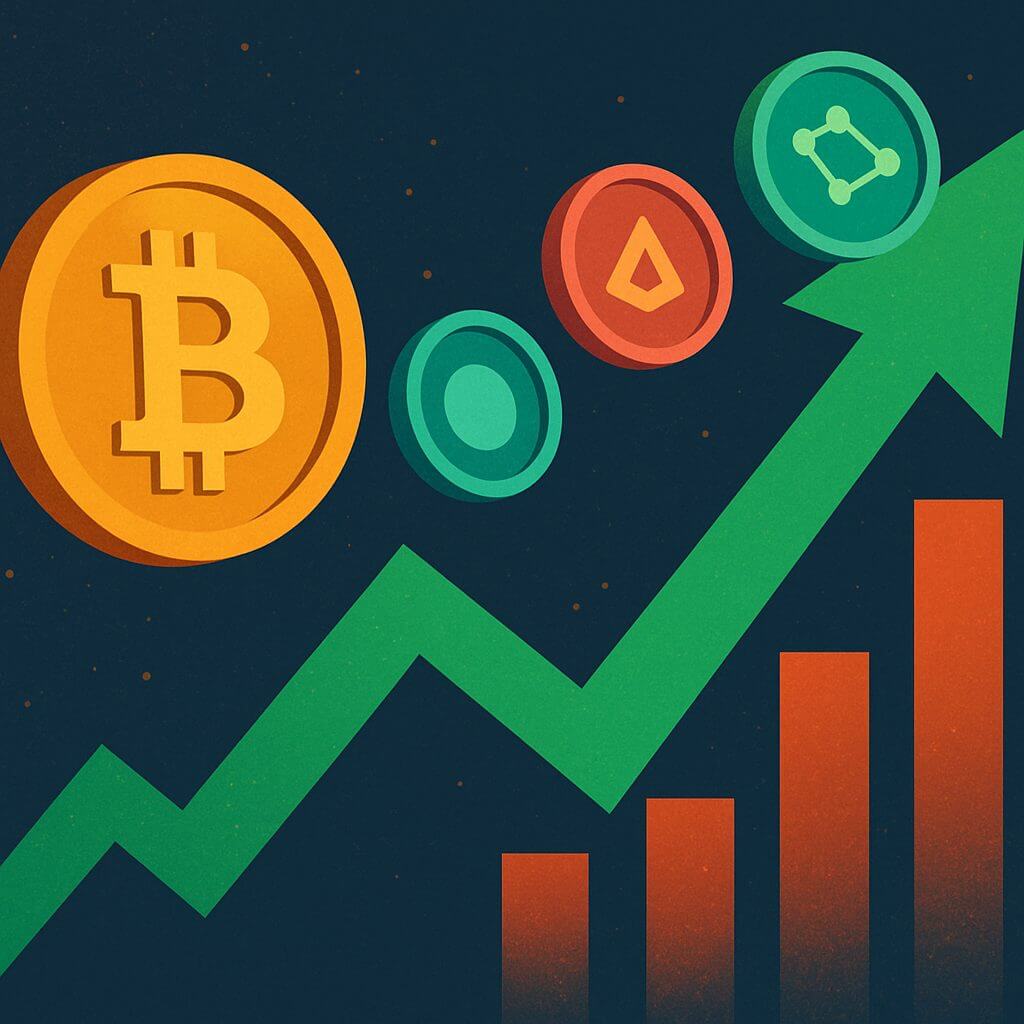Crypto markt veert iets op, altcoins knallen omhoog
