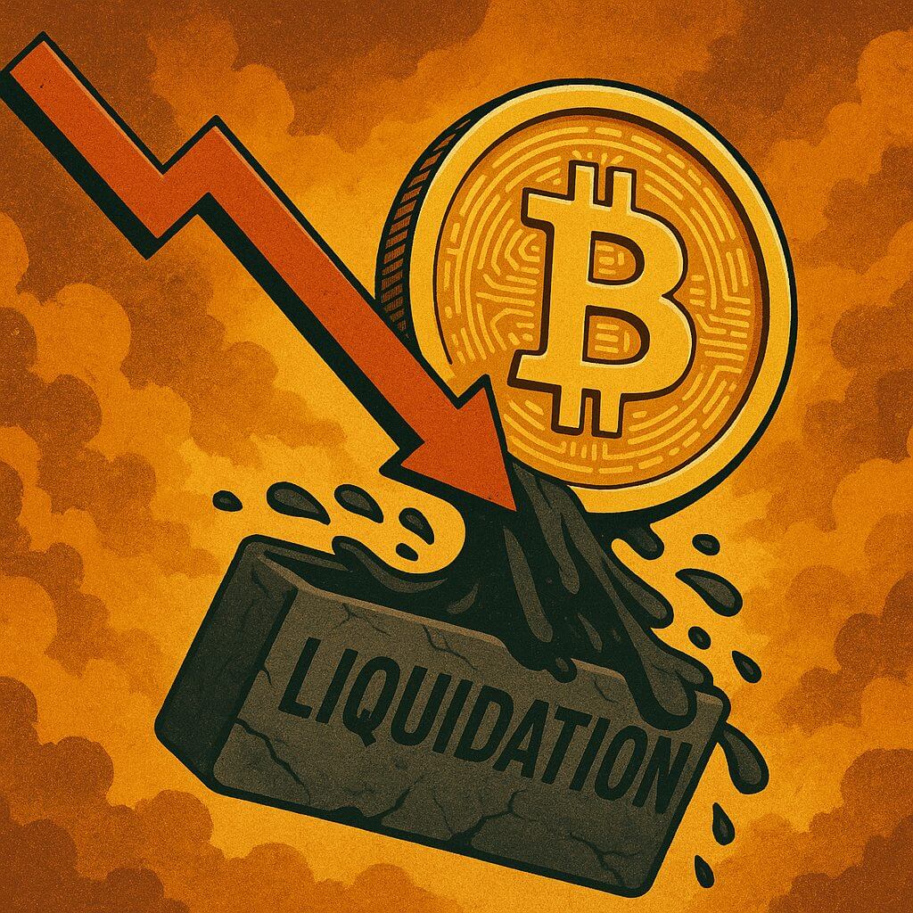 Bitcoin liquidaties op hoogste niveau sinds FTX crash