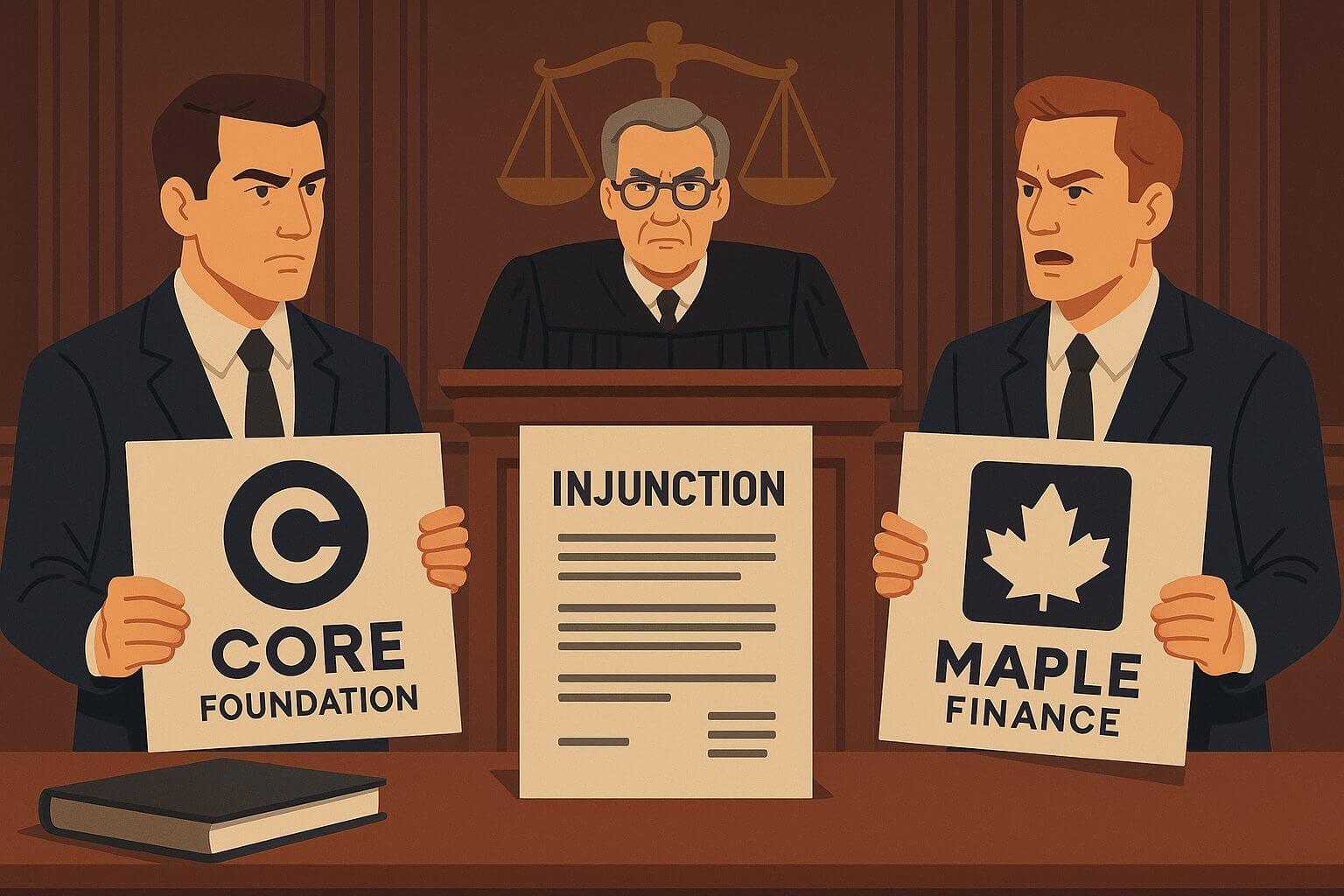 Core vs Maple: strijd om BTC yield product mondt uit in rechtszaak